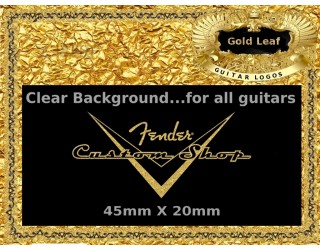 Fender Guitar Custom shop Decal Gold #56g